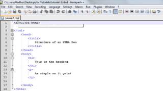 HTML Tutorial - 1: Introduction