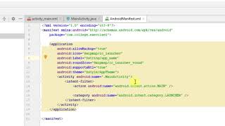 Lab Exercise Android - 1 - Using Intent