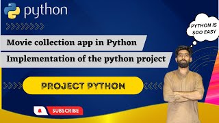 Movie collection App in python | implementation of the python project | python app development |