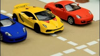 Kids video about Race Cars & Sports Car Race in the City for children