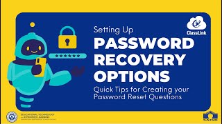 Classlink Setting Up Password Recovery Options