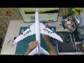 Đập hộp u0026 bay thử máy bay boeing 747 wltoys xka150 . 3 kênh. có mạch cân bằng. rc aircraft jet