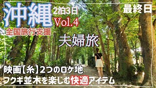 Okinawa couple trip [Vol.4] Bise no Fukugi trees electric kickboard zipline