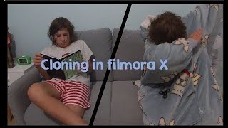how to make a clone of yourself in filmora X