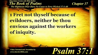 The Book of Psalms | Psalm 37 | Bible Book #19 | The Holy Bible KJV Read Along Audio/Video/Text