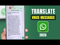 How To Translate Voice Message in WhatsApp! [Convert Voice to Text]