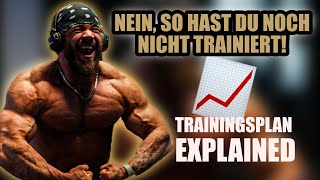 So schnell gewachsen WIE NIE ! Trainingsplan für brutalen MUSKELAUFBAU erklärt.