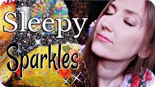 ASMR Sleepy Sparkles 💎 Head Massage, Hair Brushing, Tweezers, Makeup Pearls, Scratchy Sponge +