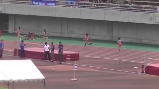 日本インカレ陸上2014  女子４００ｍ 予選１組：大月菜穂子選手（京都教育大）１位で決勝へ