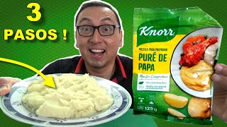 COMO HACER PURE de PAPAS Knorr - 3 PASOS !