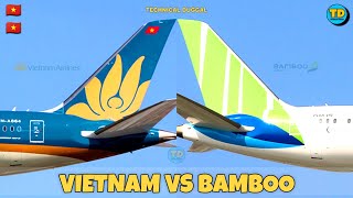 Vietnam Airlines Vs Bamboo Airways Comparison 2023! 🇻🇳 Vs 🇻🇳