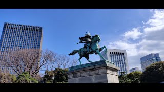 皇居、東京駅1周散策 Stroll around the Imperial Palace、Tokyo  station (4K)