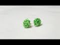 DIY: How To Make Satin Ribbon Rose Earrings