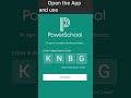 PowerSchool App - Getting Started