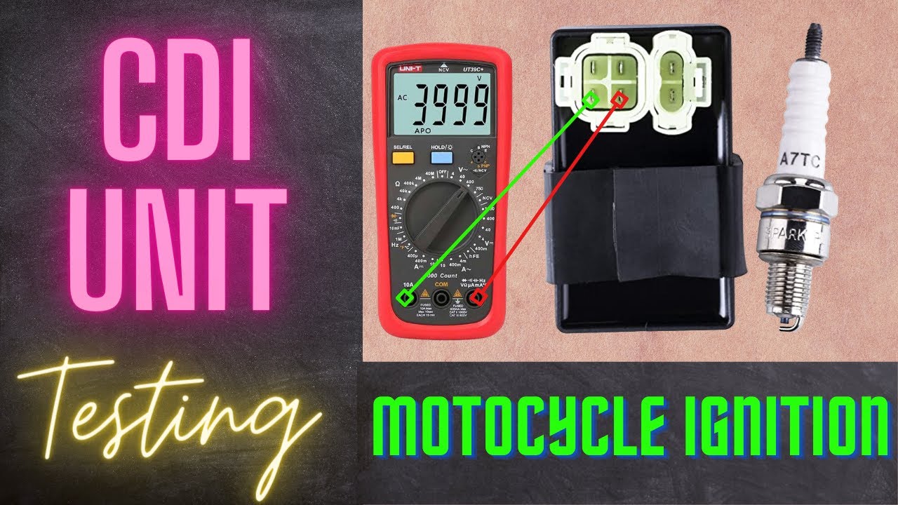 Cdi Unit Testing On Multimeter Motorcycle Ignition System Capacitor