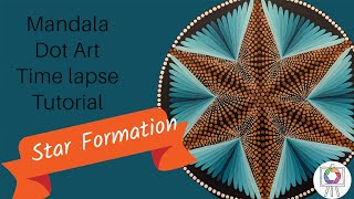 Mandala Dot Art Tutorial  3D STAR FORMATION