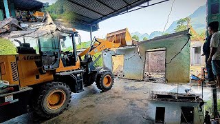 Laigong wl 928 wheel loader demolishes houses | Construction machine