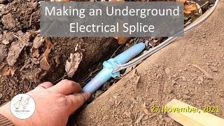 Making an Underground Electrical Splice