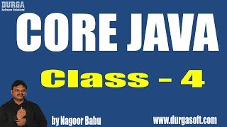 Learn Core Java Programming Tutorial Online Training by Nagoor Babu Sir On 05-04-2018