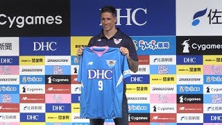 元スペイン代表FWのF・トーレス選手がJ1鳥栖に入団会見（2018年7月15日）