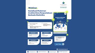 Webinar Sosialisasi Pedoman Analisis Data Perpustakaan Berbasis Statistika