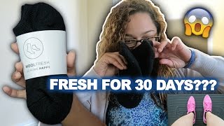 THESE SOCKS STAY CLEAN FOR 30 DAYS !!! WOOL FRESH SOCKS REVIEW