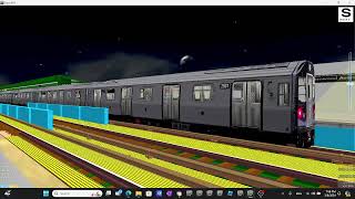 Openbve V7 R179 Bomardier A Train Arriving \u0026 Departing at 111th Street-Greenwood Avenue