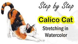 12 Cats in 12 Days - Day 4: A Calico Cat’s Perfect Stretch!