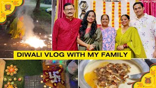 Diwali with Family ♥️ | Diwali Vlog 2024 | Shopping, Decor, Pataakhe, Pooja 🪔 || Ruchi Karan ||