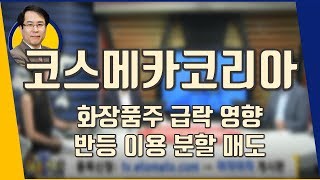 코스메카코리아 (241710) 화장품주 급락 영향... 반등 이용 분할 매도