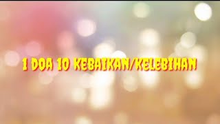 1 Doa 10 Kebaikan/kelebihan