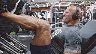 Leg Day in the Iron Paradise. BEND BOUNDARIES. | Dwayne Johnson Under Armour Campaign