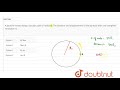 A particle moves along a circular path of radius R. The distance