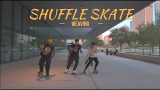 HOW TO SHUFFLE SKATE - Weaving - Part 1 ft. Group Skate Class