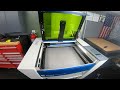 epilog fusion pro 24 laser setup demo cut