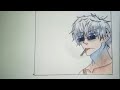 Drawing Gojo Satoru From jujitsu kaisen | JJK manga chapter 155 | #shorts #youtubeshorts #viral