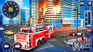 Fire Truck Driving Simulator - Virtual Dad Firefighter Family Rescue Hero - Android GamePlay