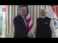 pm modi us nsa michael waltz hold bilateral talks at blair house