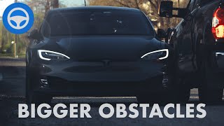 Tesla FSD BETA obstacle testing #2