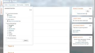 Moodle-Changing E-mail