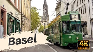 🇨🇭 [4K] Walking Basel Switzerland in 2020 | Tenguely Brunnen | Barfüsserplatz | Basel SBB | ASMR