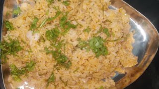 simple and easy 5 min leftover rice recipe/ ರಾತ್ರಿ ಉಳಿದ ಅನ್ನದಲ್ಲಿ ಮಸಾಲ ರೈಸ್ ತರಕಾರಿ ಕಾಳುಗಳು ಇಲ್ಲದೆ