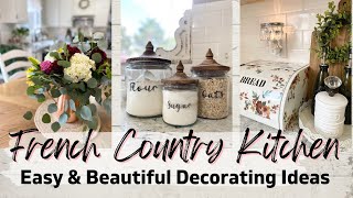 FRENCH COUNTRY KITCHEN ~ KITCHEN DECORATING IDEAS ~ COTTAGE FARMHOUSE STYLE ~ Monica Rose