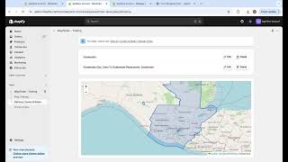 How to set up delivery zones (boundaries) and rates in the map