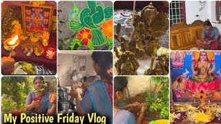 🪷வருஷத்தோட First வெள்ளிக்கிழமை  மஹாலட்சுமி பூஜையுடன் my friday routine vlog #ashwinbharathivlog