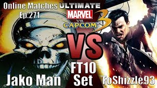Jako Man VS FoShizzle93 FT10 Set (UMVC3 Online Matches Ep.271)