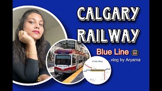 কানাডার ট্রেন কেমন হয় | Calgary C-Train | Saddletowne to 69th Street stations Canada travel vlog