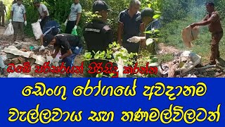 ඩෙංගු අවදානම් තත්ත්වය වැල්ලවාය සහ තණමල්විලටත්