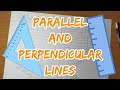 ✏ How to Draw PARALLEL and PERPENDICULAR lines with SET SQUARE 📐 and RULER 📏 (or 2 set squares)