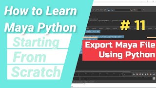How To Export Maya File, Using Python Script |One Click Export #Malayalam #python #script|